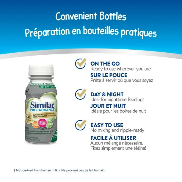 Similac Pro-Advance® Step 2 Baby Formula, 6-24 months, with 2'-FL, Ready to Feed, 16 x 235 mL