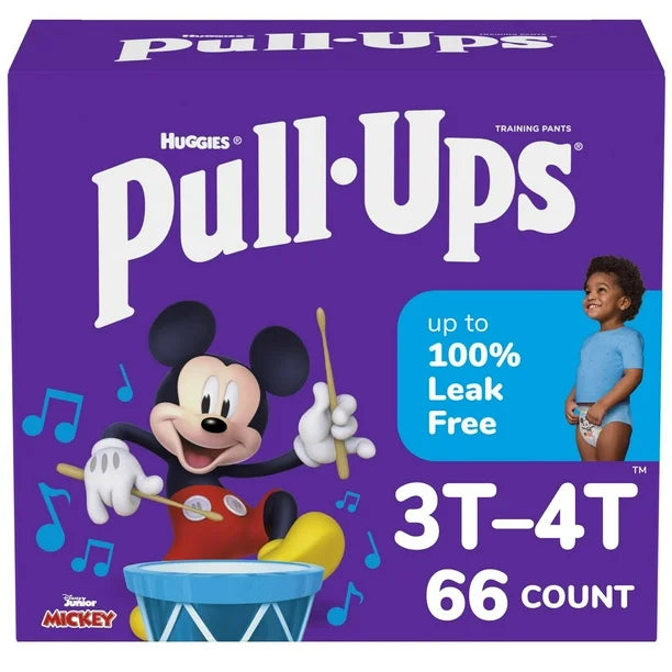 Pull-Ups Boys' Potty Training Pants, Giga Pack, Size: 2T - 6T | 74-48 Count