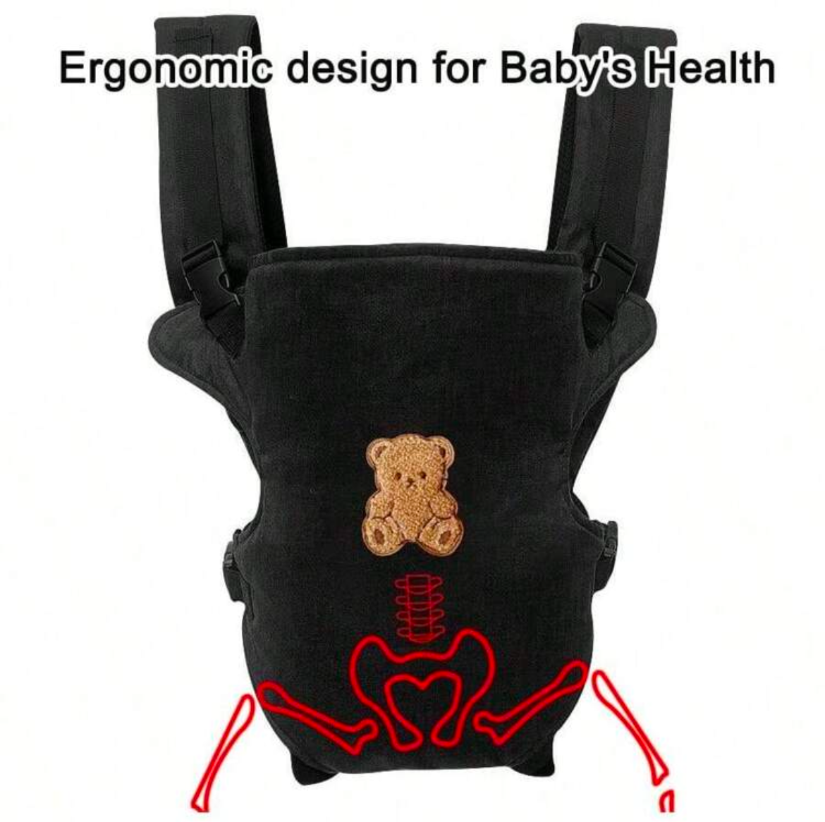 Multifunctional Breathable Baby Carrier, All-Season Use, Detachable Design, Ergonomic, Convenient For Outdoor, Perfect Baby Shower Gift