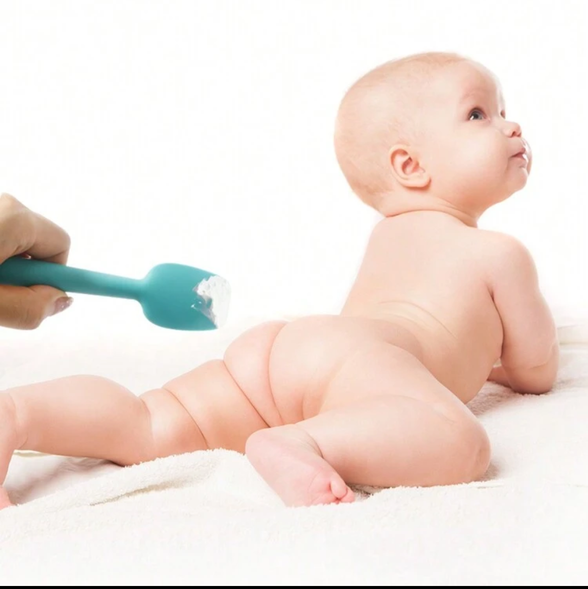Silicone Diaper Cream Spatula With Suction Cup, Baby Bottom Cream Applicator, Silicone Face Mask