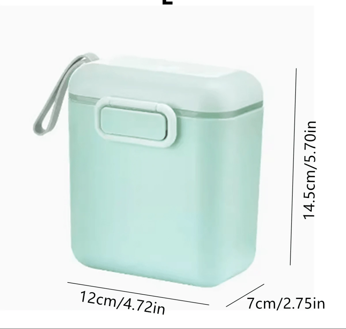 Portable Baby Formula Dispenser; Separated Storage Box For Large Capacity Sealed