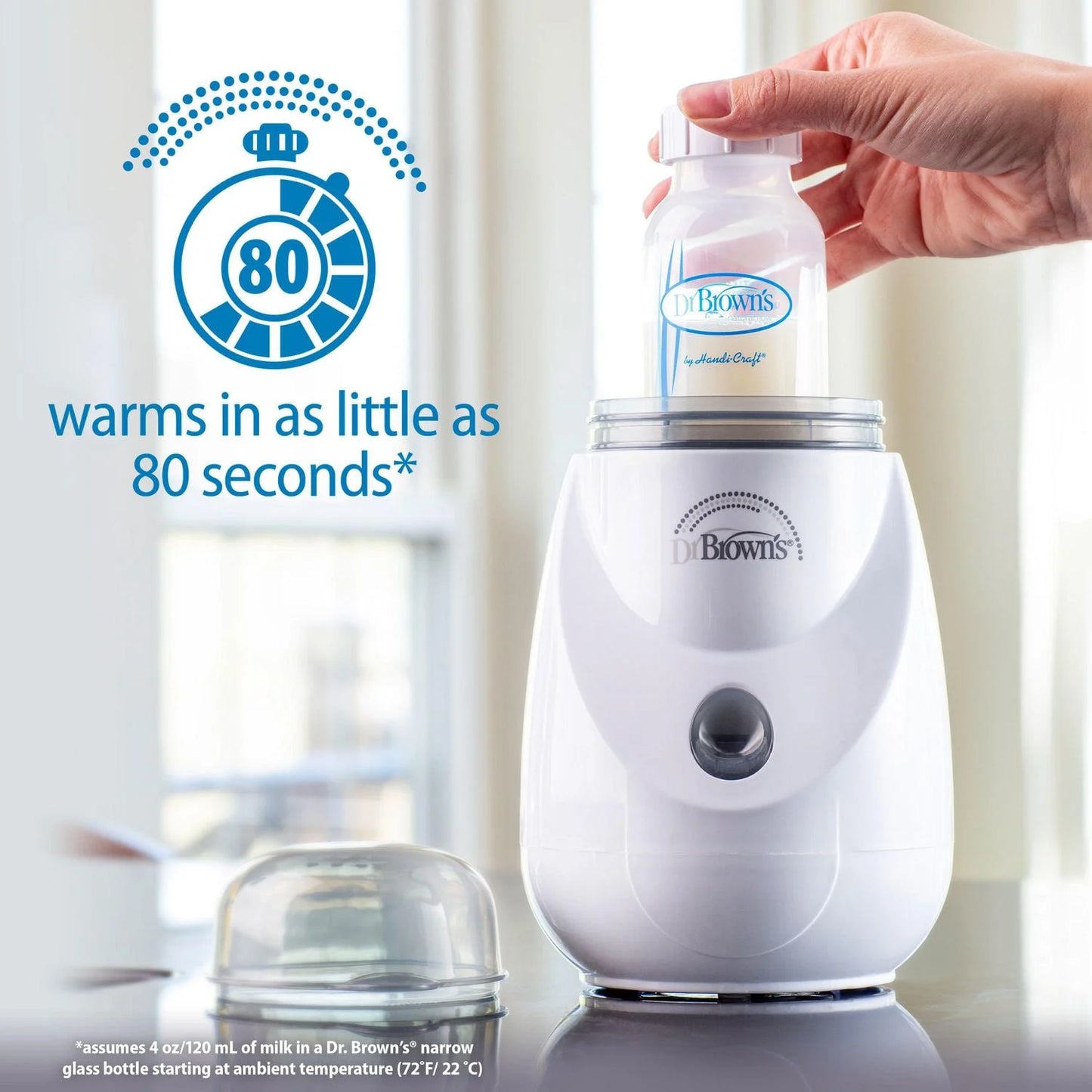 Dr. Brown’s™ Insta-Feed™ Bottle Warmer and Sterilizer, 5.4" x 5.4" x 8.7"