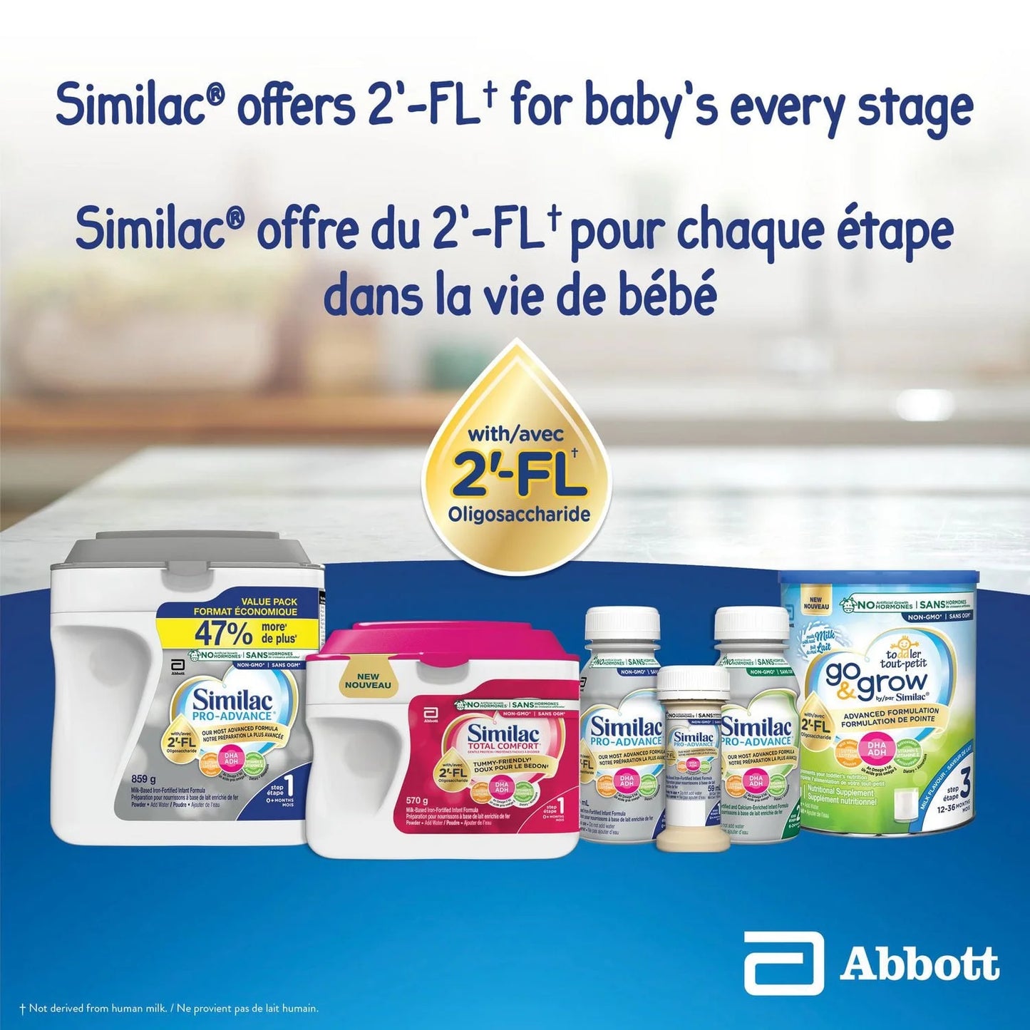 Similac Pro-Advance Step 1, Baby Formula, Our Closest Formula to Breast Milk with 2’-FL, Easy To Digest, 0+ Months, Powder, 584 g, Powder, 584 g