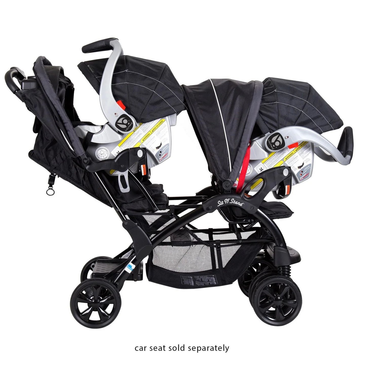 Baby Trend Sit N' Stand® Double Stroller - Onyx, Sit'N'Stand Double Stroller