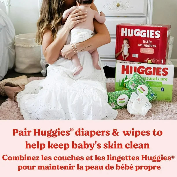 Baby Wipes, Huggies Natural Care, UNSCENTED, Sensitive, 10 Flip Top Packs, 560 Wipes, 560 Wipes