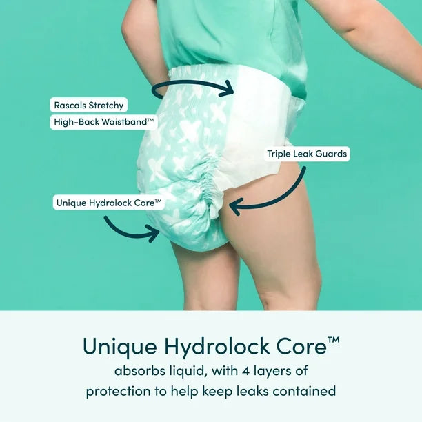 Rascals Premium Jumbo Diapers, Unisex Baby Diaper