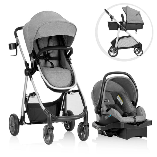 Evenflo Omni Plus Travel System with Litemax Infant Car Seat (0-5 Years), Evenflo Omni Travel System