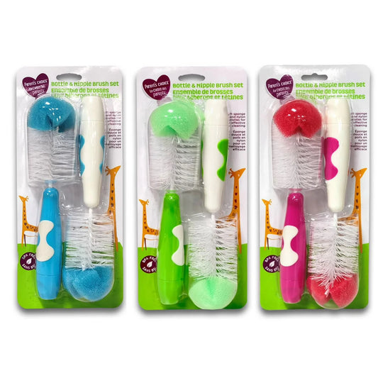 Parent's Choice Bottle and Nipple Brush Set, Pack of 2