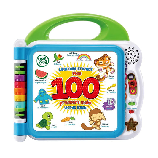 LeapFrog Learning Friends 100 Words Book - Baby and Toddler Toys, 18+ Months, Bilingual English & French