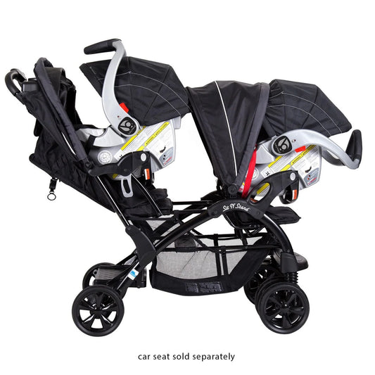 Baby Trend Sit N' Stand® Double Stroller - Onyx, Sit'N'Stand Double Stroller
