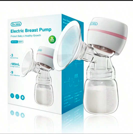 Electric Silent Breast Pump Massager Rechargeable Portable Baby Breastfeeding Collector