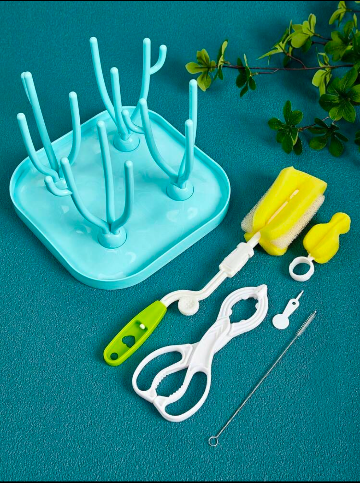 1pc/1 Set/6 Pcs (Bottle Brush, Straw Brush, Nipple Brush, Vent Brush, Bottle clip